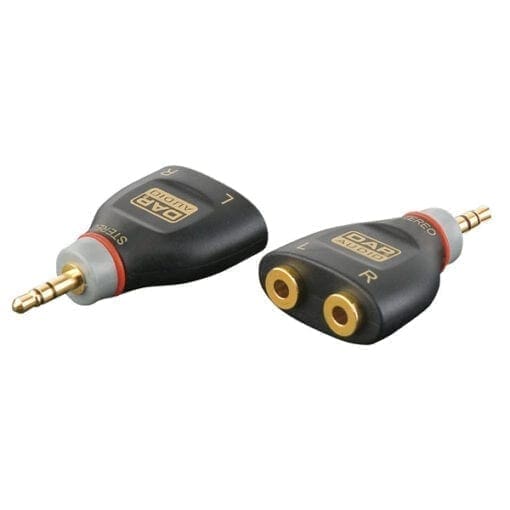 DAP Xcaliber miniJack male stereo – 2 miniJack female mono (L+R) Adapters J&H licht en geluid