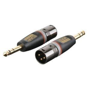 DAP Xcaliber XLR male – Jack male stereo adapter Adapters J&H licht en geluid
