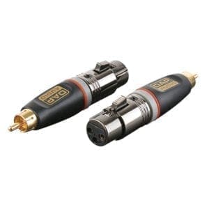 DAP Xcaliber XLR female – RCA (tulp) male Adapters J&H licht en geluid
