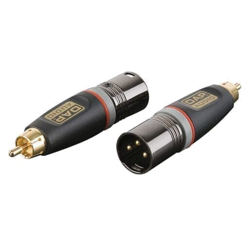 DAP Xcaliber XLR male – RCA (tulp) male Adapters J&H licht en geluid
