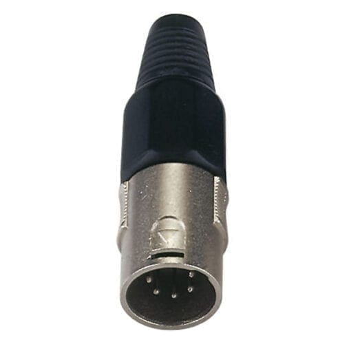DAP 5-polige XLR male plug, Nikkel Aansluitingen en connectoren J&H licht en geluid