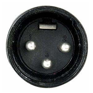 DAP N-CON zwarte 3-polige XLR male connector, zwarte eindkap Aansluitingen en connectoren J&H licht en geluid