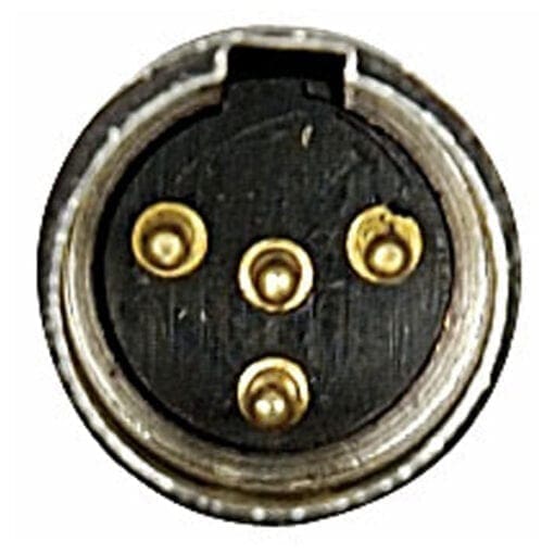 DAP N-CON Mini XLR Plug, 4 polig, nikkel, male, zwart eindkapje Aansluitingen en connectoren J&H licht en geluid 3