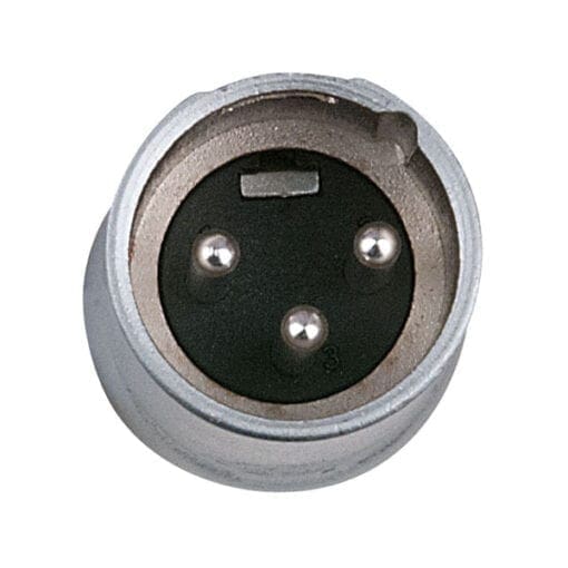 DAP 3-pins XLR male connector (X-type), nikkel Aansluitingen en connectoren J&H licht en geluid 2