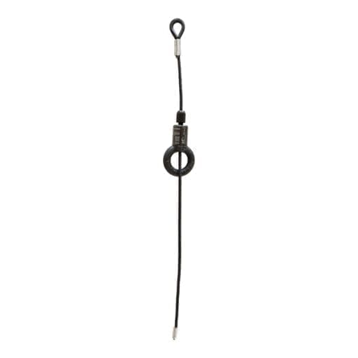 Showgear Black wire rope with cable glider, 6mm, 6m  BGV-C1 Podium en rigging J&H licht en geluid