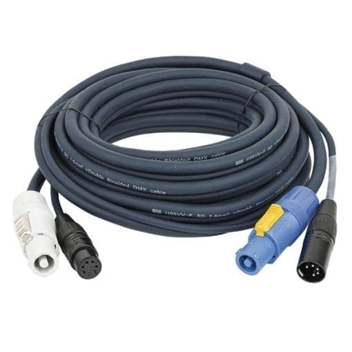 DAP FP18 Hybrid Cable – powerCON & 5-pin XLR Gecombineerde stroom- en lichtsignaalkabels J&H licht en geluid