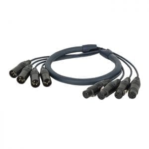 DAP Neutrik DMX Snake 4-way 3-pin XLR DMX-kabels J&H licht en geluid