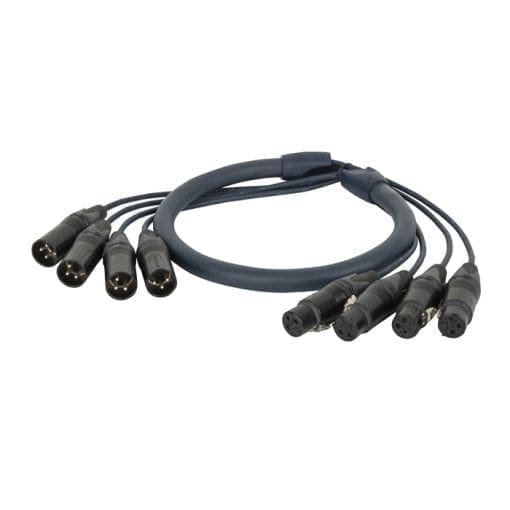 DAP Neutrik DMX Snake 4-way 3-pin XLR DMX-kabels J&H licht en geluid