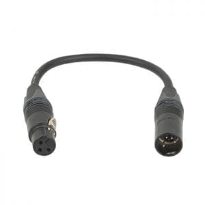 DAP Neutrik 3-pin female to 5-pin male DMX adapter Adapters J&H licht en geluid