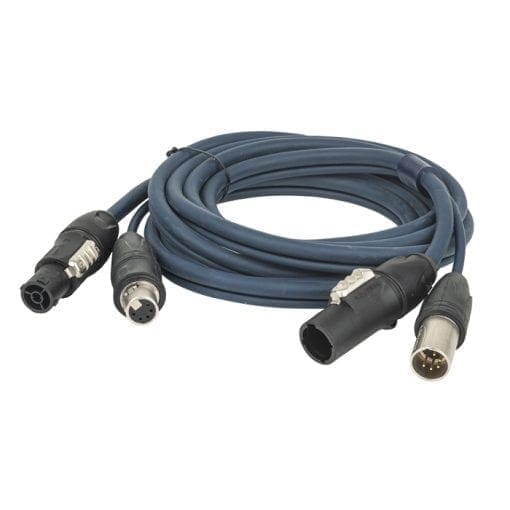 DAP FP-16 Hybrid Cable – PowerCON True1 & 5-pin XLR IP Gecombineerde stroom- en lichtsignaalkabels J&H licht en geluid