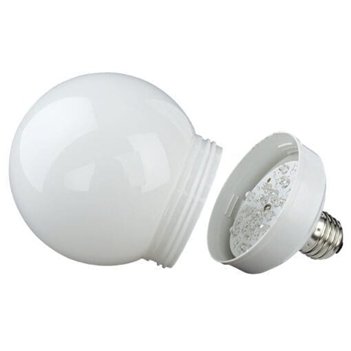 Showtec LED Ball 100mm warm wit, 230V/2W, E27 fitting Entertainment- verlichting J&H licht en geluid 2