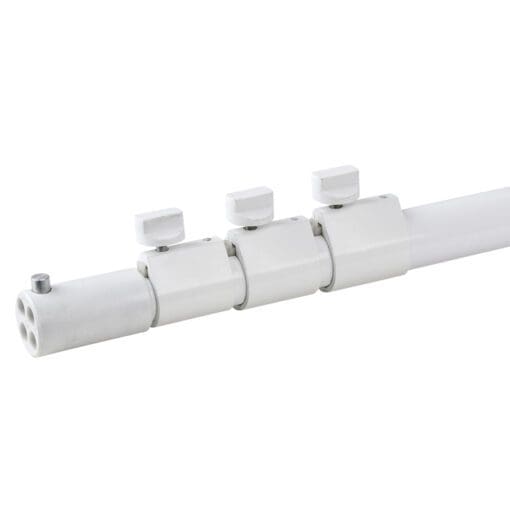 Showtec Uitschuifbare staander voor het Pipes & Drapes systeem, 180-500 cm, wit Pipe & Drape J&H licht en geluid