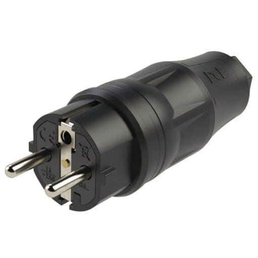 PCE Rubber Schuko Connector Male Aansluitingen 240 V J&H licht en geluid