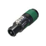 DAP N-CON Mini XLR Plug, 4 polig, nikkel, female, zwart eindkapje Aansluitingen en connectoren J&H licht en geluid 4
