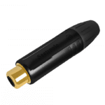 DAP N-CON Mini XLR Plug, 4 polig, nikkel, female, zwart eindkapje Aansluitingen en connectoren J&H licht en geluid 6