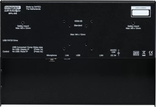 Dateq SPL-D3 Display geluidsdruk meter Audiotools J&H licht en geluid 2