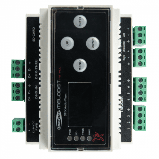 Showtec Melodist Install DMX-aanstuurbare WAV-speler DMX-apparatuur J&H licht en geluid 2