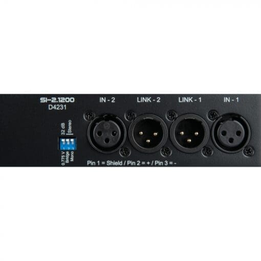 DAP SI-2.1200 2x 1200 W installatieversterker Audio J&H licht en geluid 4