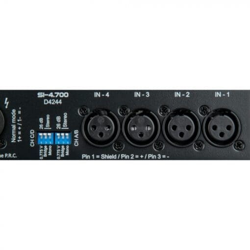 DAP SI-4.700 4x 700 W installatieversterker Audio J&H licht en geluid 4