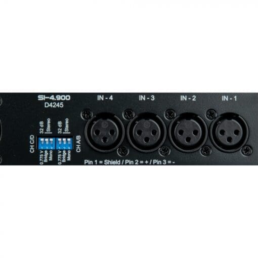 DAP SI-4.900 4x 900 W installatieversterker Audio J&H licht en geluid 5