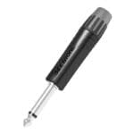 DAP N-CON Mini XLR Plug, 4 polig, nikkel, female, zwart eindkapje Aansluitingen en connectoren J&H licht en geluid 3