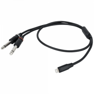 DAP FL101 – Lightning naar 2 Mono Jack L/R Kabels en aansluitingen J&H licht en geluid