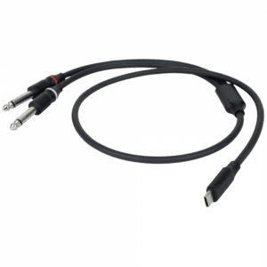 DAP FL111 – USB-C naar 2 Mono Jack L/R Kabels en aansluitingen J&H licht en geluid